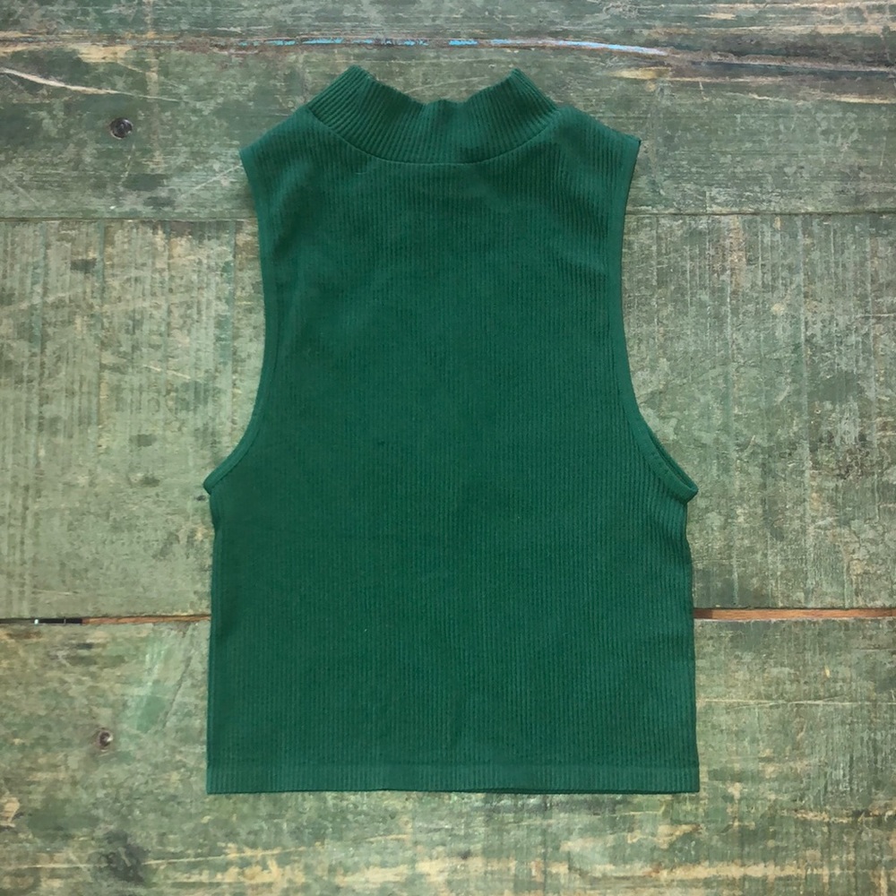 Green Zara Crop Top